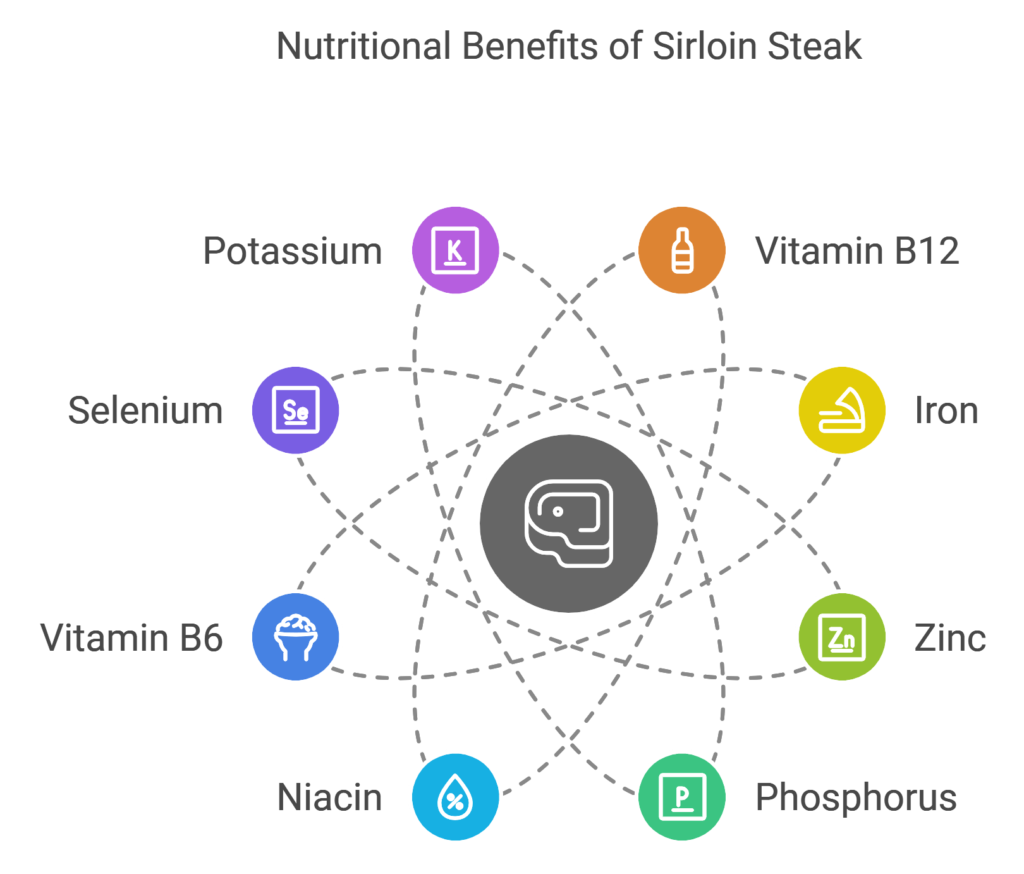 Sirloin Steak Nutrition Infographic Nutritional breakdown of sirloin steak